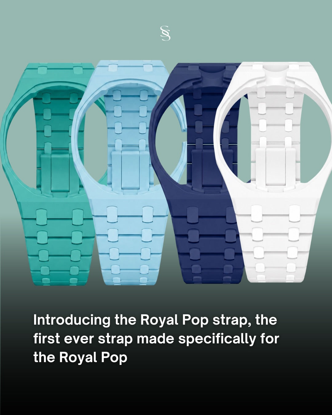 Flat lay premium con materiales de cuero metal y tejido para correas de reloj
