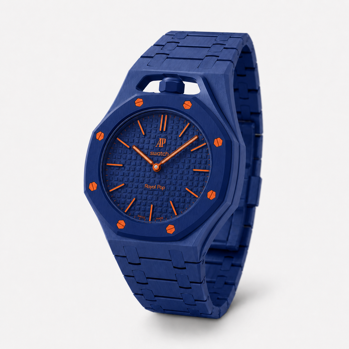 Street luxury watch accessory with lanyard and compatible fabric strap styling
