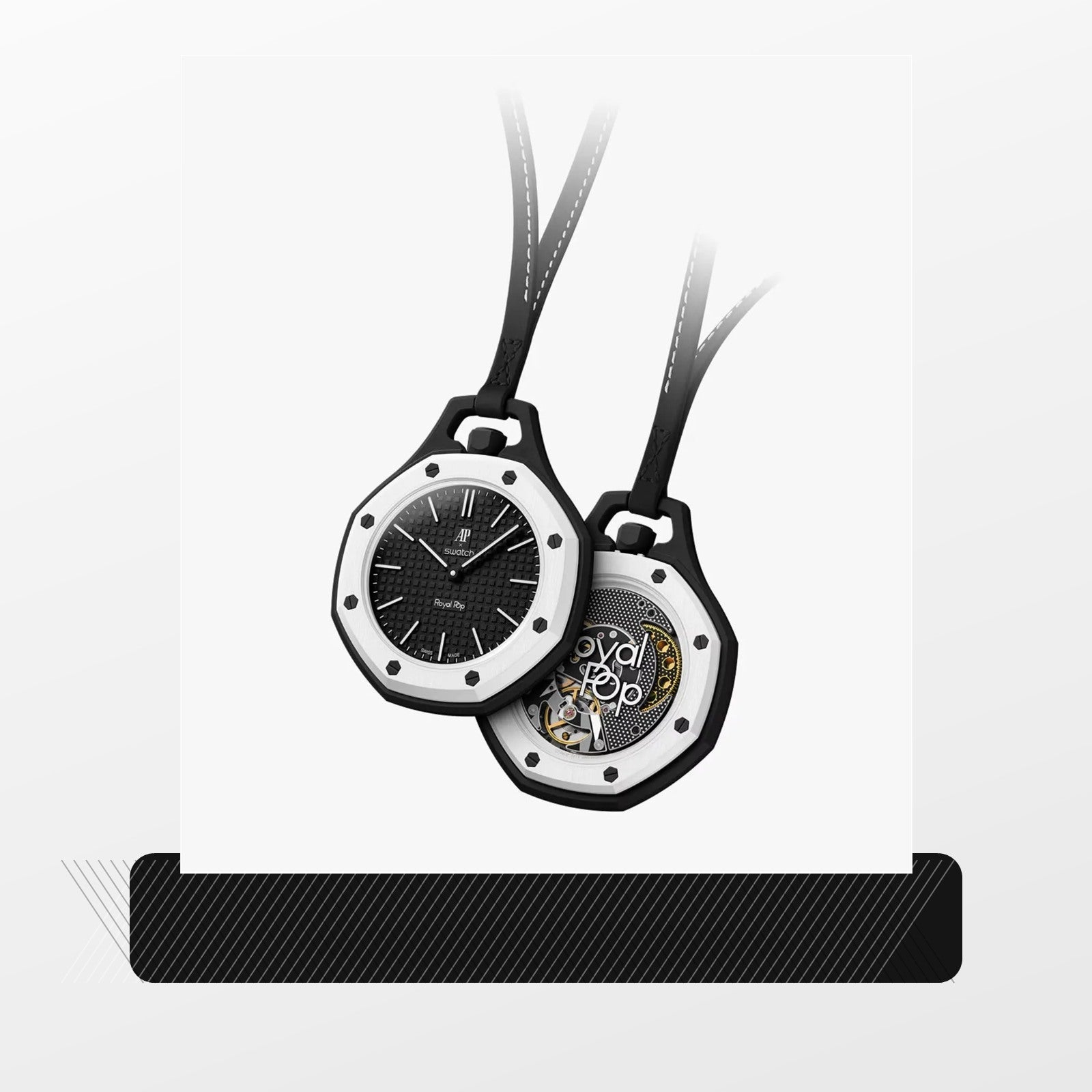 Bracelet tissu compatible Royal Pop OCHO NEGRO